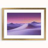 Framed landscape artwork showcasing serene sand dunes in a gold frame with a mat, perfect for adding elegance to home decor or office space. Ideal for nature lovers.