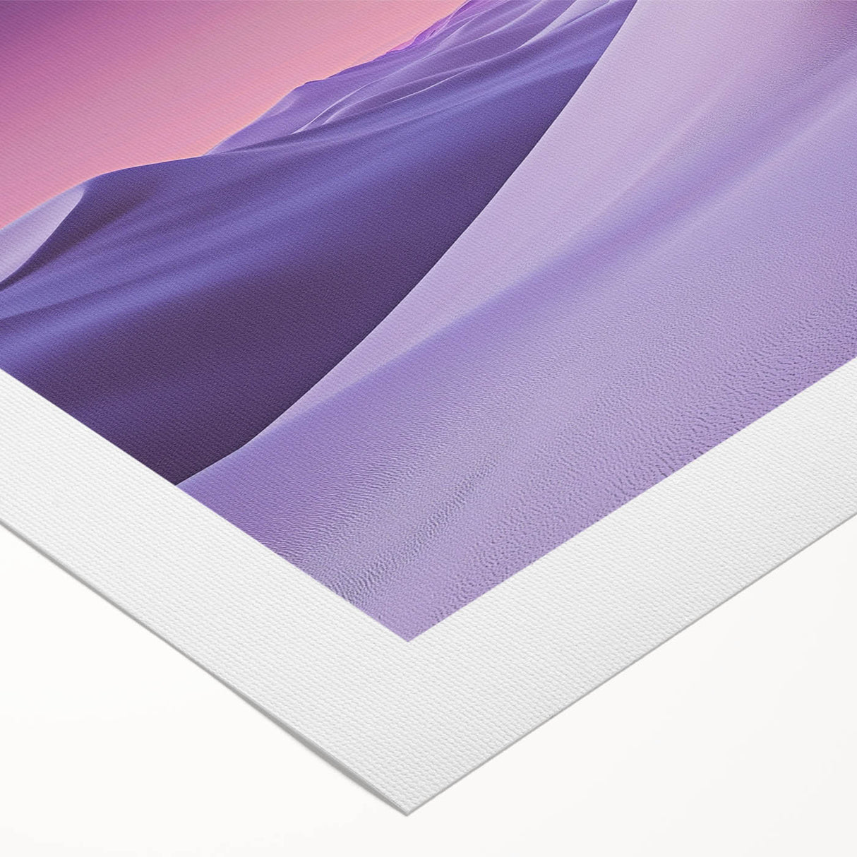 Rolled canvas showcasing a stunning desert landscape mural with golden dunes under a clear blue sky, ideal for adding warmth to any room's decor.