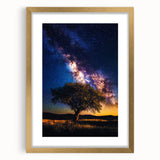 Elegant gold-framed landscape artwork featuring vibrant fields and serene nature, designed to enhance home decor with a touch of sophistication. Ideal for art enthusiasts seeking a warm ambiance.