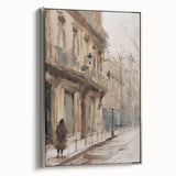 Framed canvas artwork showcasing a vibrant landscape design with silver edges, ideal for modern home decor, highlighting rich colors and detailed textures.