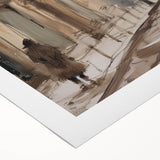 Rolled canvas showcasing a vibrant African landscape design, featuring rich colors and intricate details, packaged securely in a durable cardboard tube for safe shipping.