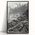 Dynamic Modern War Scene – Black & White Art Print by Bellows