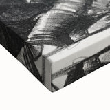 Dynamic Modern War Scene – Black & White Art Print by Bellows