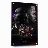 Urban Chic Pop Art Wall Art – Bold Black, Red, and Purple Canvas