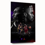 Urban Chic Pop Art Wall Art – Bold Black, Red, and Purple Canvas