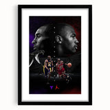 Urban Chic Pop Art Wall Art – Bold Black, Red, and Purple Canvas