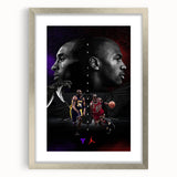 Urban Chic Pop Art Wall Art – Bold Black, Red, and Purple Canvas