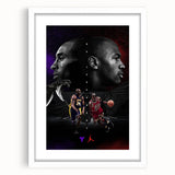 Urban Chic Pop Art Wall Art – Bold Black, Red, and Purple Canvas