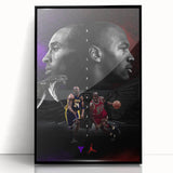 Urban Chic Pop Art Wall Art – Bold Black, Red, and Purple Canvas