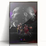 Urban Chic Pop Art Wall Art – Bold Black, Red, and Purple Canvas