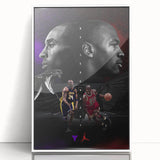 Urban Chic Pop Art Wall Art – Bold Black, Red, and Purple Canvas