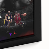 Urban Chic Pop Art Wall Art – Bold Black, Red, and Purple Canvas