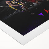 Urban Chic Pop Art Wall Art – Bold Black, Red, and Purple Canvas