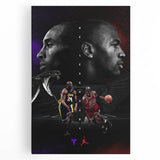 Urban Chic Pop Art Wall Art – Bold Black, Red, and Purple Canvas