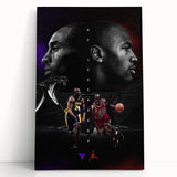 Urban Chic Pop Art Wall Art – Bold Black, Red, and Purple Canvas