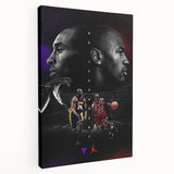 Urban Chic Pop Art Wall Art – Bold Black, Red, and Purple Canvas