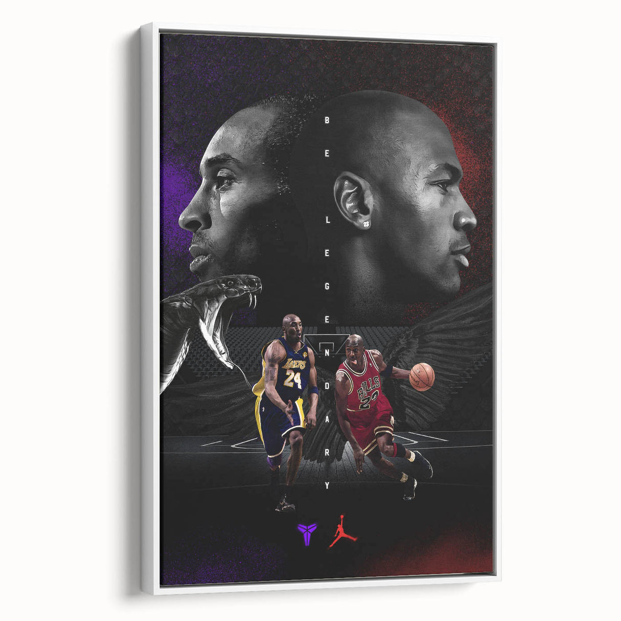Urban Chic Pop Art Wall Art – Bold Black, Red, and Purple Canvas