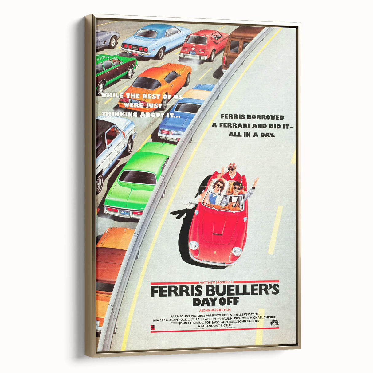 Retro Ferris Bueller’s Day Off Poster - Vintage 80s Movie Wall Art