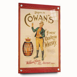 Retro Cowan’s Irish Whisky Poster - Vintage Wall Art Print