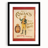 Retro Cowan’s Irish Whisky Poster - Vintage Wall Art Print