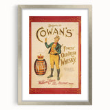 Retro Cowan’s Irish Whisky Poster - Vintage Wall Art Print