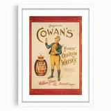Retro Cowan’s Irish Whisky Poster - Vintage Wall Art Print