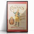 Retro Cowan’s Irish Whisky Poster - Vintage Wall Art Print