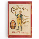 Retro Cowan’s Irish Whisky Poster - Vintage Wall Art Print