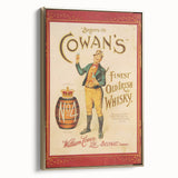 Retro Cowan’s Irish Whisky Poster - Vintage Wall Art Print