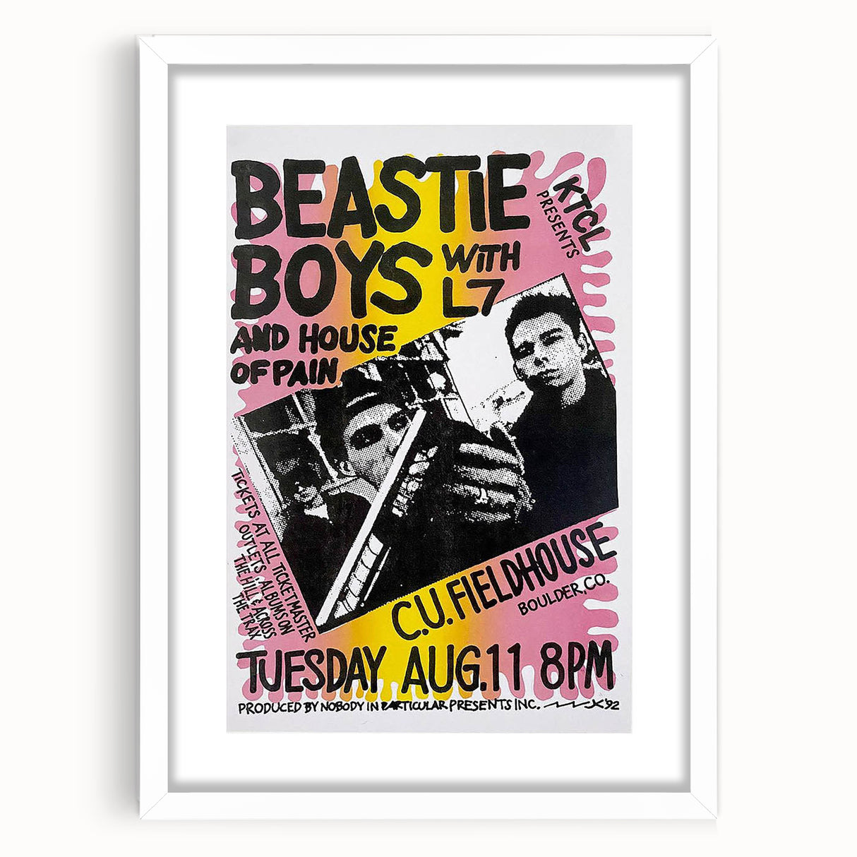 Beastie Boys Retro Poster - Vintage Concert Wall Art Print