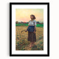 Realism Art Print - The Song of the Lark by Jules Breton Canvas Art