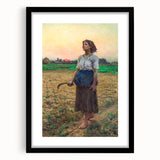 Realism Art Print - The Song of the Lark by Jules Breton Canvas Art