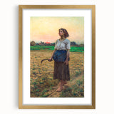 Realism Art Print - The Song of the Lark by Jules Breton Canvas Art