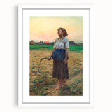 Realism Art Print - The Song of the Lark by Jules Breton Canvas Art