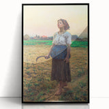 Realism Art Print - The Song of the Lark by Jules Breton Canvas Art