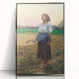 Realism Art Print - The Song of the Lark by Jules Breton Canvas Art