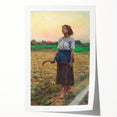 Realism Art Print - The Song of the Lark by Jules Breton Canvas Art