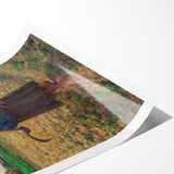 Realism Art Print - The Song of the Lark by Jules Breton Canvas Art