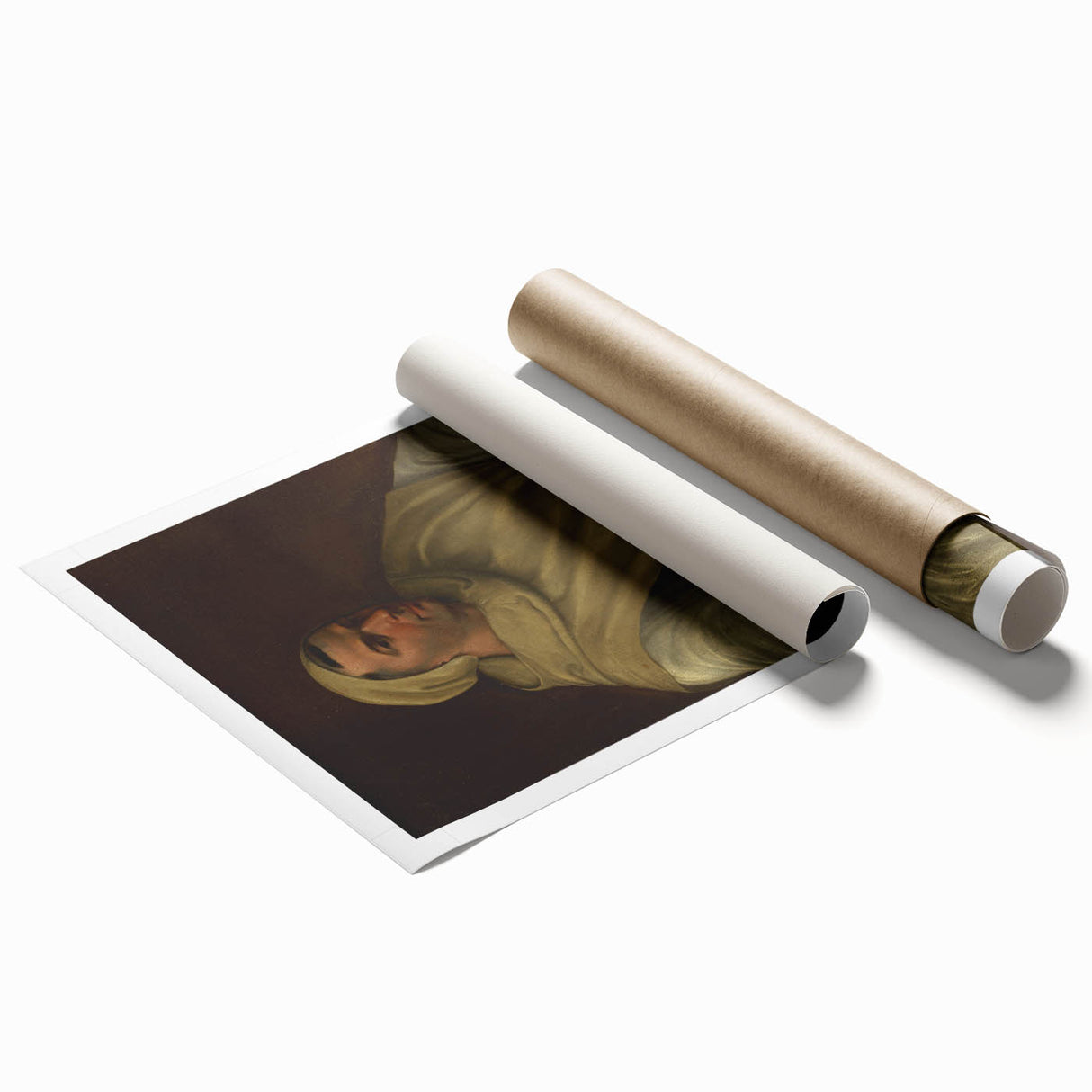 Renaissance Art Prints - Portrait of an Olivetan Monk by Peruzzi