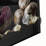 Rustic Radicchio & Garlic Art – Vintage Farmhouse Kitchen Print