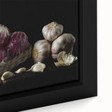 Rustic Radicchio & Garlic Art – Vintage Farmhouse Kitchen Print