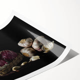 Rustic Radicchio & Garlic Art – Vintage Farmhouse Kitchen Print