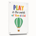 Play is the Work of the Child Wall Art - Kids Inspirational Poster