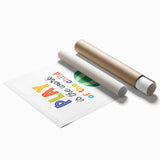 Play is the Work of the Child Wall Art - Kids Inspirational Poster