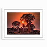 Extra large abstract art print of Namibian scenery in muted earth tones on a framed canvas, ideal for living room decor.