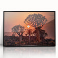 Large abstract wall art depicting the Namibian desert in muted earth tones on a framed acrylic panel.