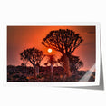 Extra large rolled print featuring a serene Namibian landscape with soft earth tones, ideal for art wall dining room.