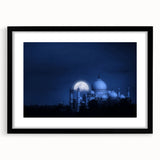 Extra large abstract art print featuring vibrant, colorful textures, ideal for living room decor, framed with a black mat.