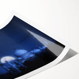 Extra large rolled print featuring line art flowers in muted earth tones, ideal for large living room wall art.