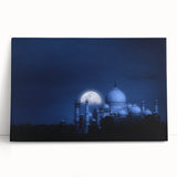 Black and white stretched canvas of Indian scenery, ideal for kitchen wall art or bedroom ambiance.